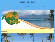 Tablet Screenshot of napilivillage.com